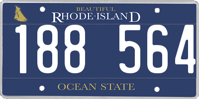 RI license plate 188564
