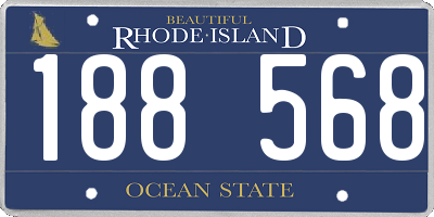 RI license plate 188568