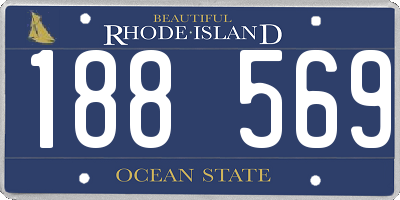 RI license plate 188569