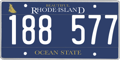 RI license plate 188577