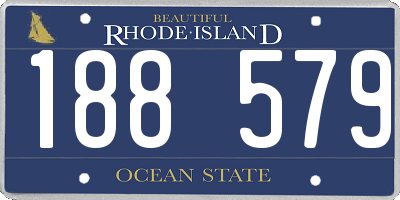 RI license plate 188579