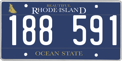 RI license plate 188591