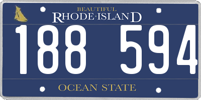 RI license plate 188594