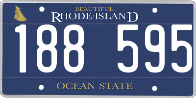 RI license plate 188595