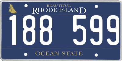 RI license plate 188599