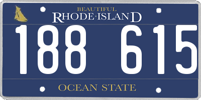 RI license plate 188615