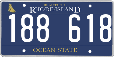 RI license plate 188618