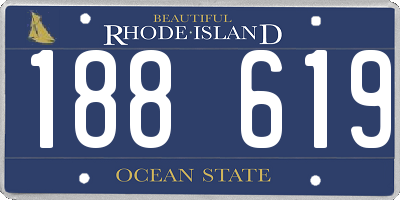 RI license plate 188619