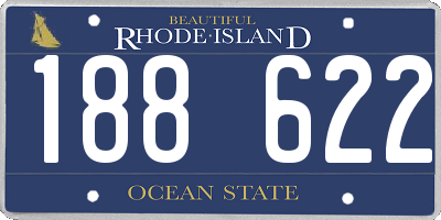 RI license plate 188622