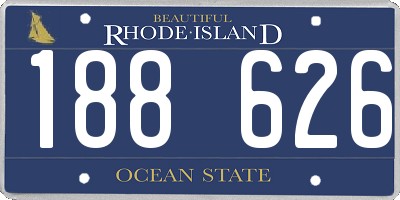 RI license plate 188626