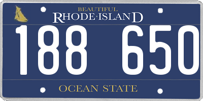 RI license plate 188650