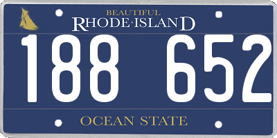 RI license plate 188652