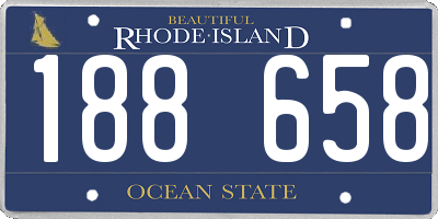 RI license plate 188658