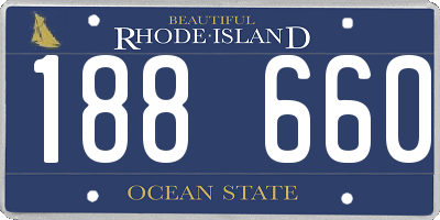 RI license plate 188660