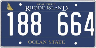 RI license plate 188664
