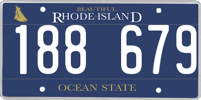 RI license plate 188679