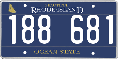 RI license plate 188681