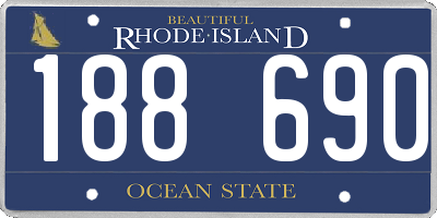 RI license plate 188690