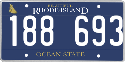 RI license plate 188693