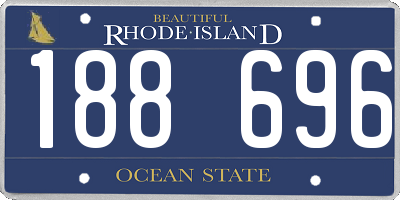 RI license plate 188696