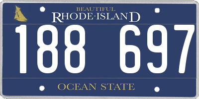 RI license plate 188697
