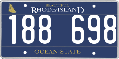 RI license plate 188698