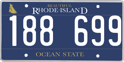 RI license plate 188699