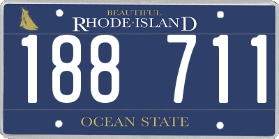 RI license plate 188711