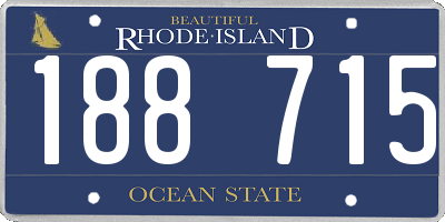 RI license plate 188715