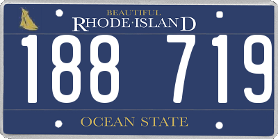 RI license plate 188719