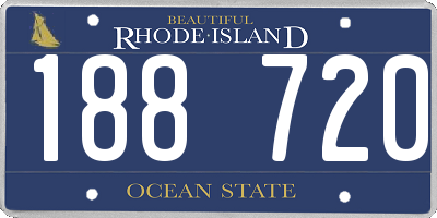 RI license plate 188720