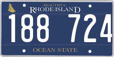 RI license plate 188724