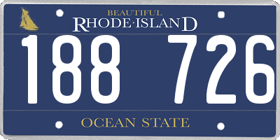 RI license plate 188726
