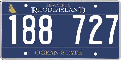 RI license plate 188727