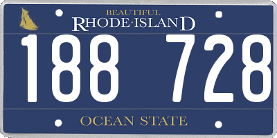 RI license plate 188728