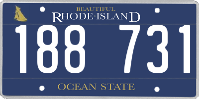 RI license plate 188731