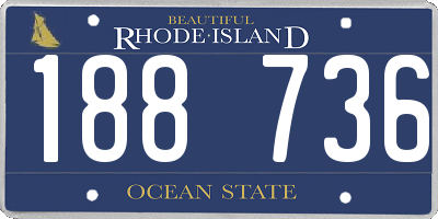 RI license plate 188736