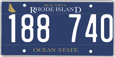 RI license plate 188740