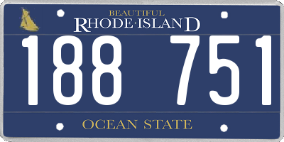 RI license plate 188751