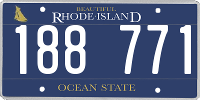 RI license plate 188771