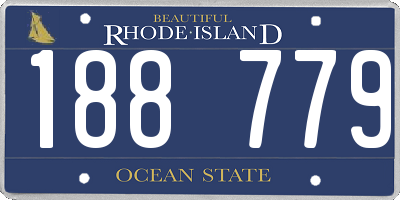 RI license plate 188779