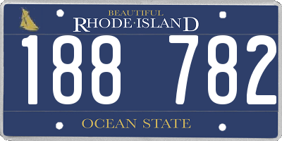 RI license plate 188782