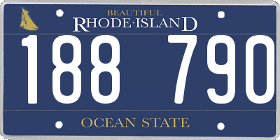 RI license plate 188790