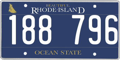 RI license plate 188796