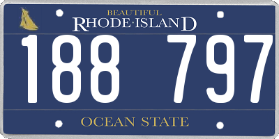RI license plate 188797