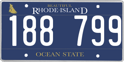 RI license plate 188799