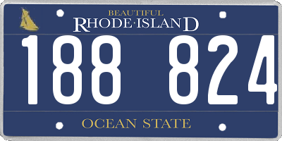 RI license plate 188824