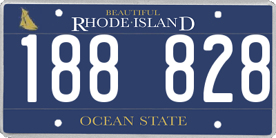 RI license plate 188828