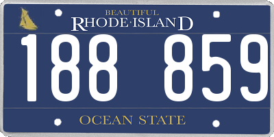 RI license plate 188859