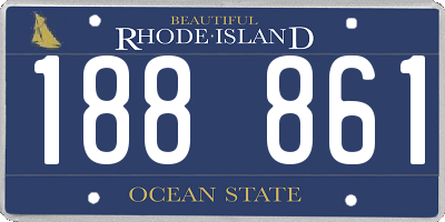 RI license plate 188861